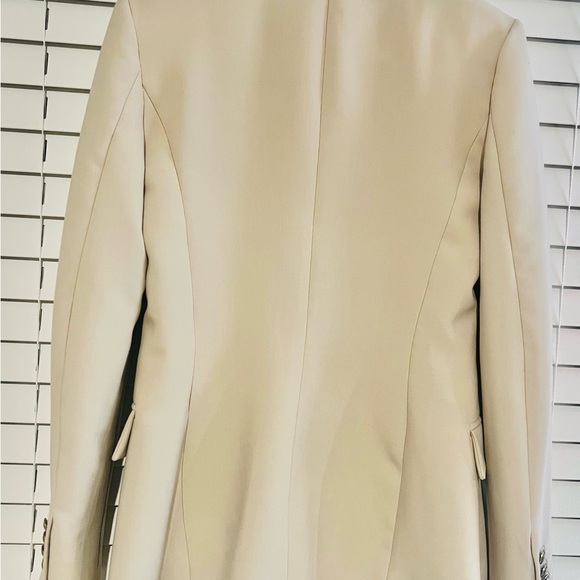 Zara bone white to cream colored Blazer size small - Picture 3 of 6